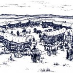 Circled Wagon Train